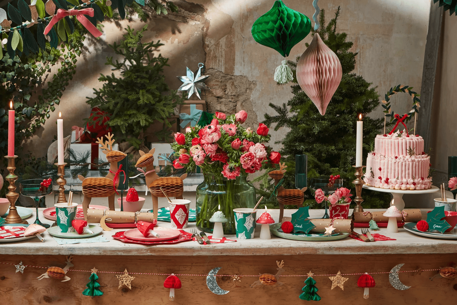 Christmas holiday party decorations