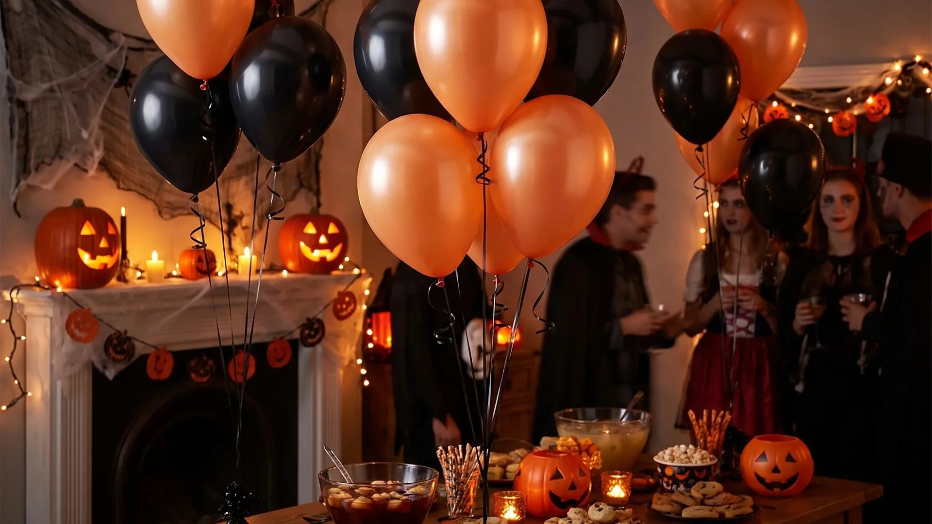 Halloween party atmosphere