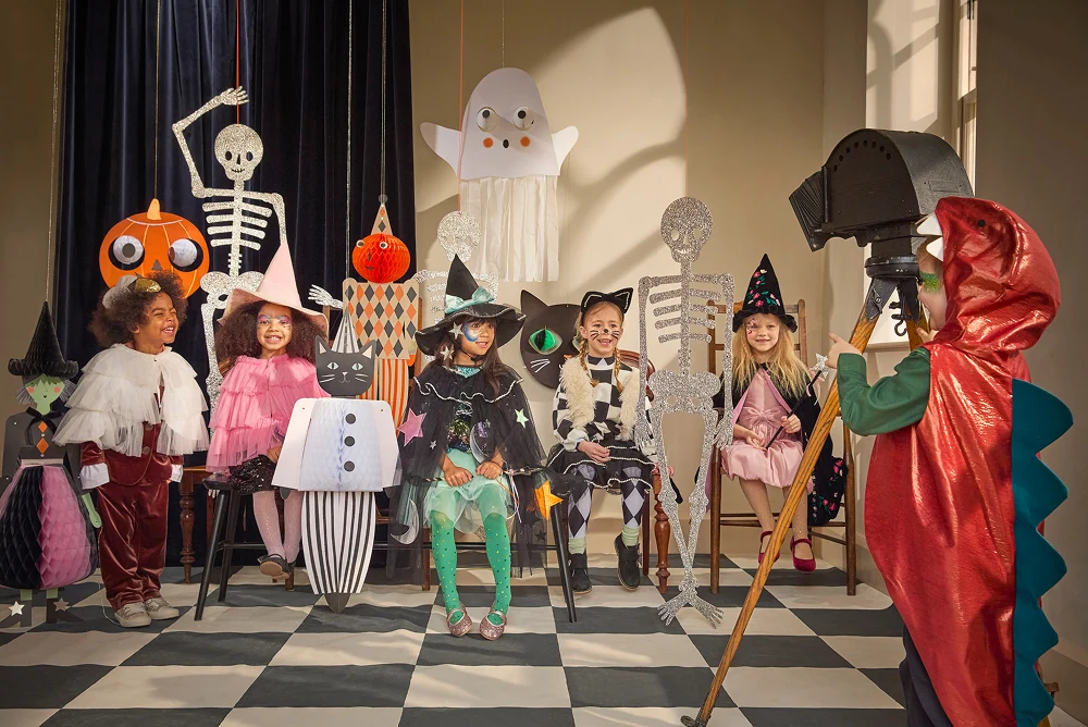 Halloween party setup